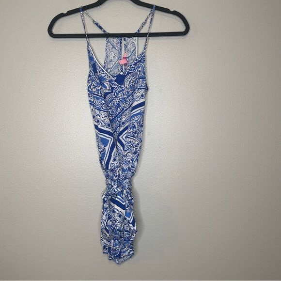 Lily Pulitzer Dusk Romper in Blue Crush - Picture 2 of 4
